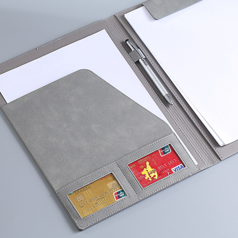 Filing Supplies 129x96in A4 Leather Business Folder Padfolio Portfolio Magnetic Clipboard Conference Folders Document filing Organizer Office 230804