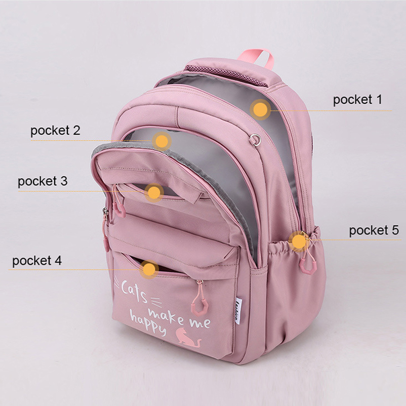 Backpacks Kawaii Backpack for Girls School Bags Portability Waterproof Teens College Student Large Travel Shoulder Bag Mochilas Escolares 230803