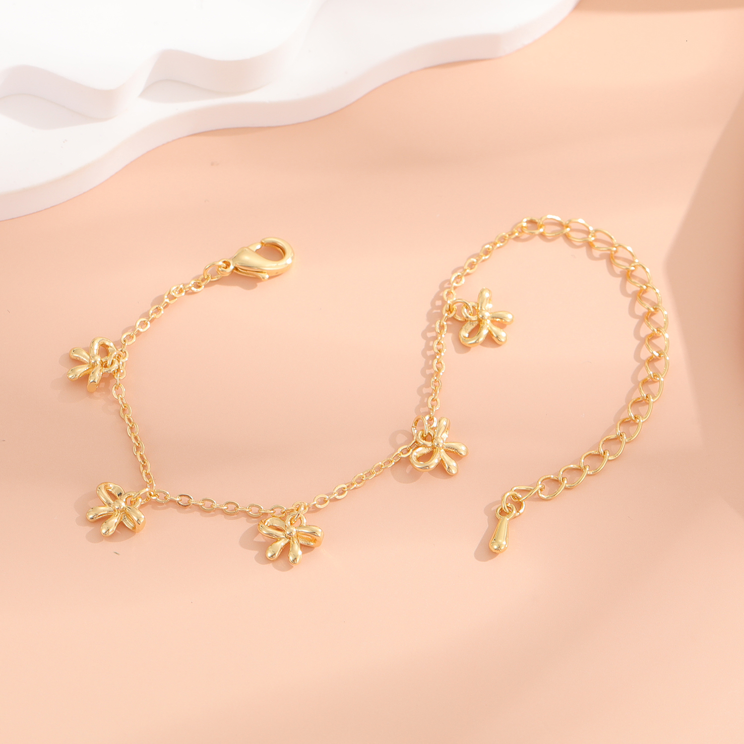 Charm Bracelets Five Bows Charms For Girls Kids Gifts Friend Romantic Small And Chic Sweetness Lovely Fashion Child AllMatch 230803