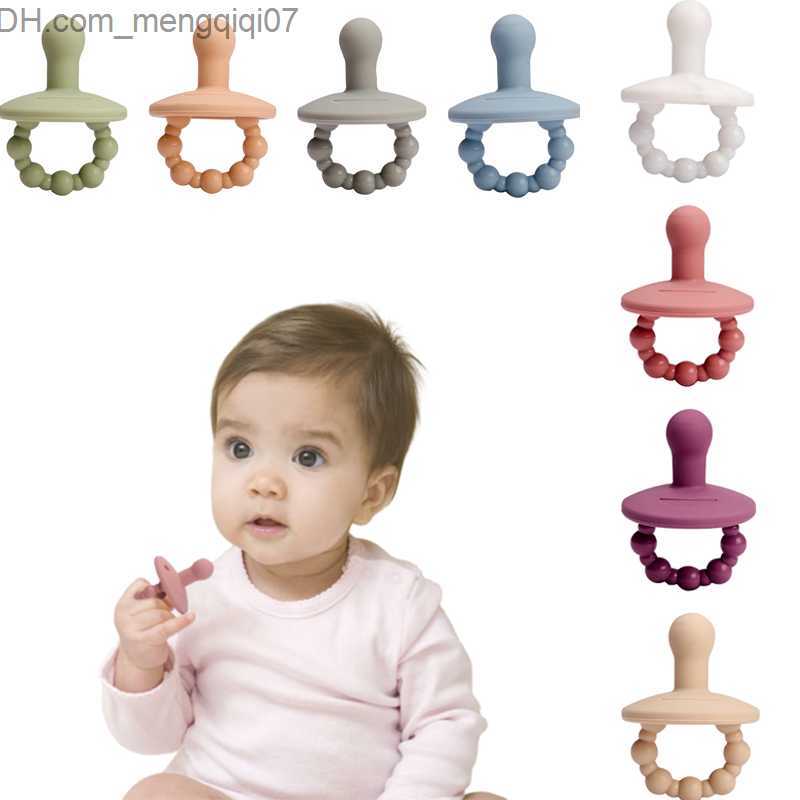 Pacifier Holders Clips# Baby silicone pacifier soft tooth toy used for newborn chewing products soft cushion dummies food grade silicone care accessor