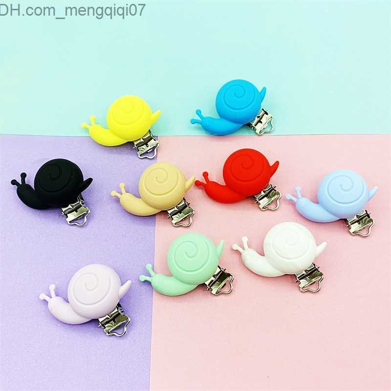 Pacifier Holders Clips# 10 baby pacifier clips snail pacifier clips dentures soothing care jewelry toy accessories bracket clips Z230804