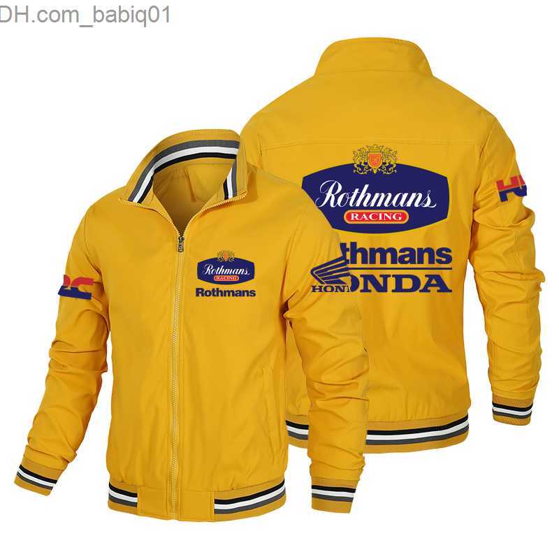 Men's Jackets 2023 Rothmans Racing Windproof Jacket Men Women Oversized 2D Printing MOTO SOORT Rainy Japanese Motorcycle Brand T230804