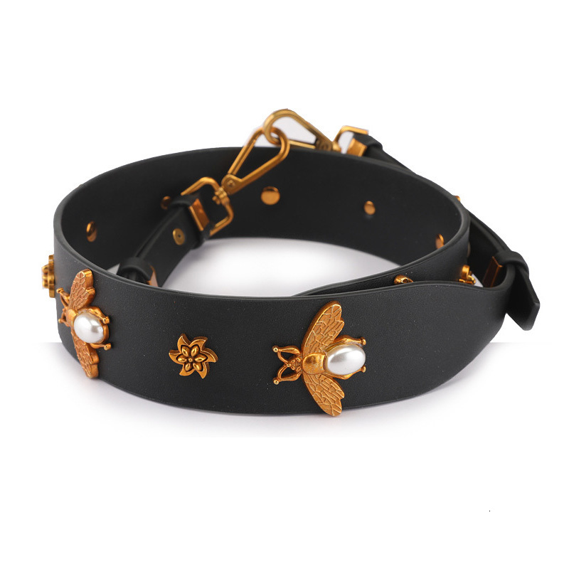 Bag Parts Accessories TINBERON Strap Fashion Vintage Gold Metal Bee Real Leather Shoulder Women Replacement 230804 1121