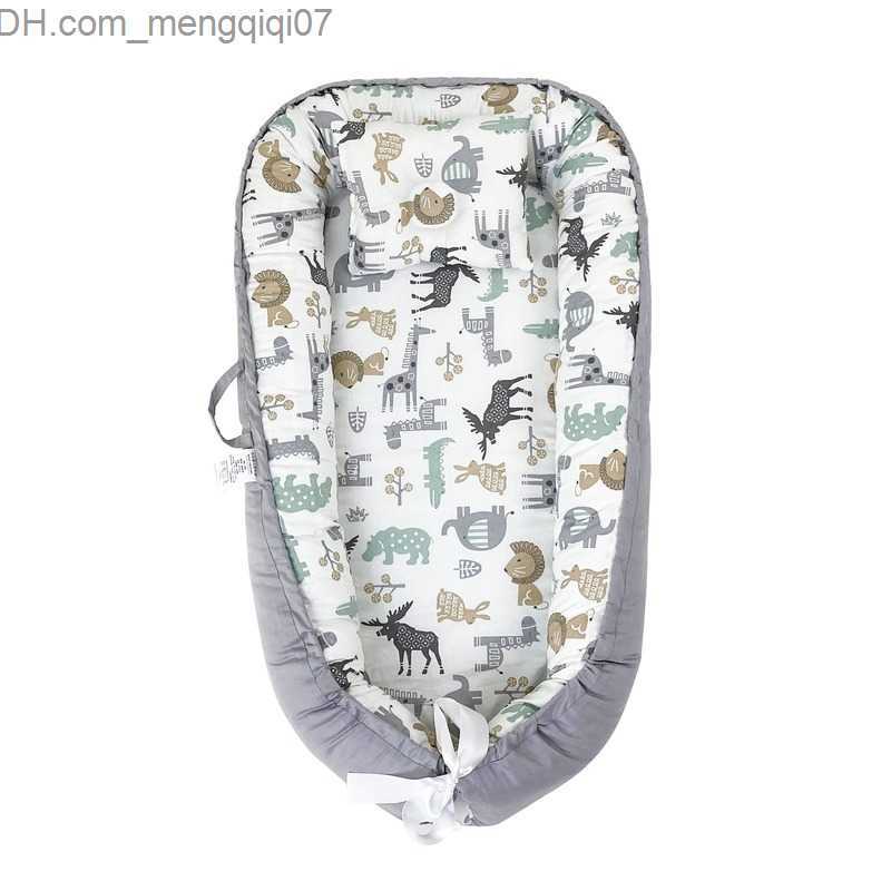 Bassinets Cradles Baby crib with pillow portable crib for travel baby and toddler cotton cradle suitable for newborns Bassnet bumper Z230804