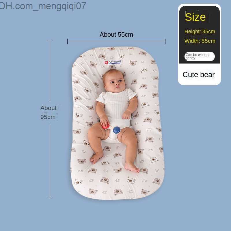 Bassinets Cradles Crib Cradle Quilt Fence 0-24 Months Foldable Travel Toddler Playpen Crib Portable Bassnet Z230804