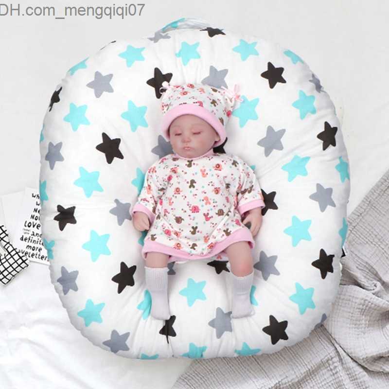 Bassinets Cradles Baby Bed Bassnet Nest Neonatal Lounge Basket Portable Baby Bed Travel Cradle Pad Baby Boy Girl Pillow+Pillow Box Z230804