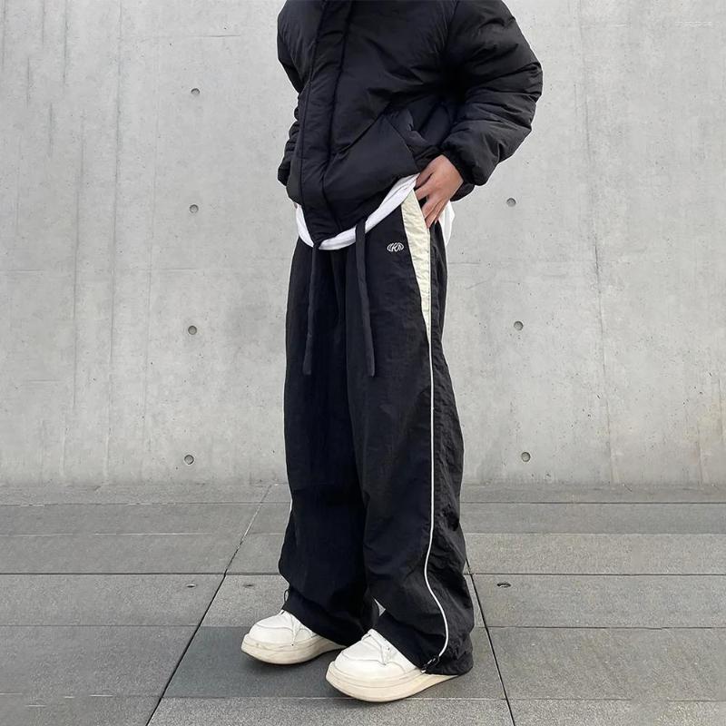 Men's Pants Baggy For Men Parachute Vintage Oversize Joggers Harajuku Streetwear Sweatpants Black Wide Leg Trousers Male