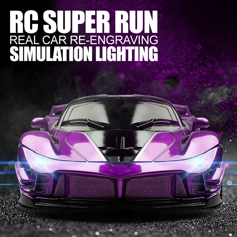 Electric/RC Car 1/18 RC Car LED Light 2.4G Radio Remote Control Sports Cars For Children Racing High Speed Drive Vehicle Drift Boys Girls Toys 230804