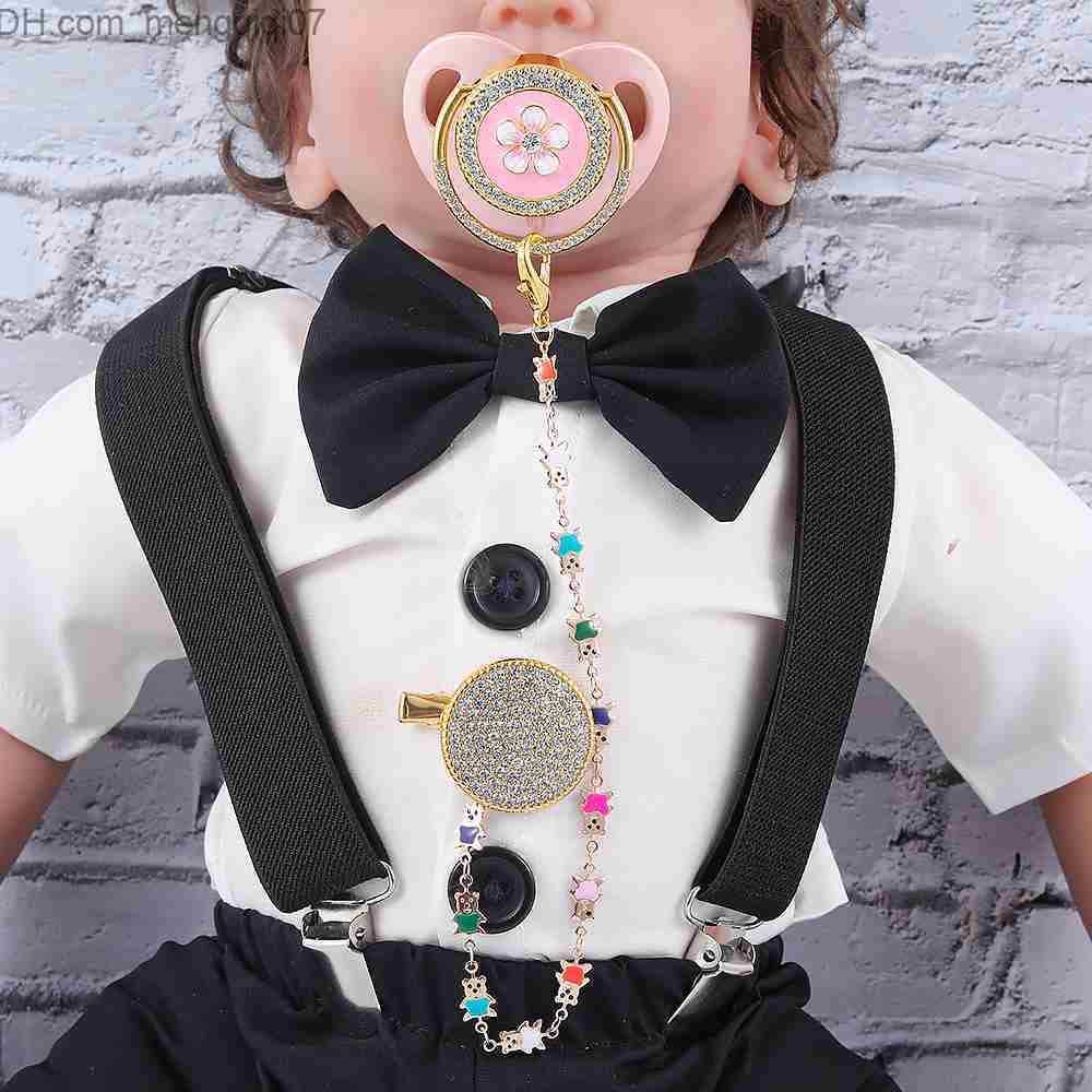 Pacifier Holders Clips# Baby pacifier bracket pink dummy pacifier teeth veneer toy baby pacifier orthodontic pacifier baby Christmas gift pacifier Z23
