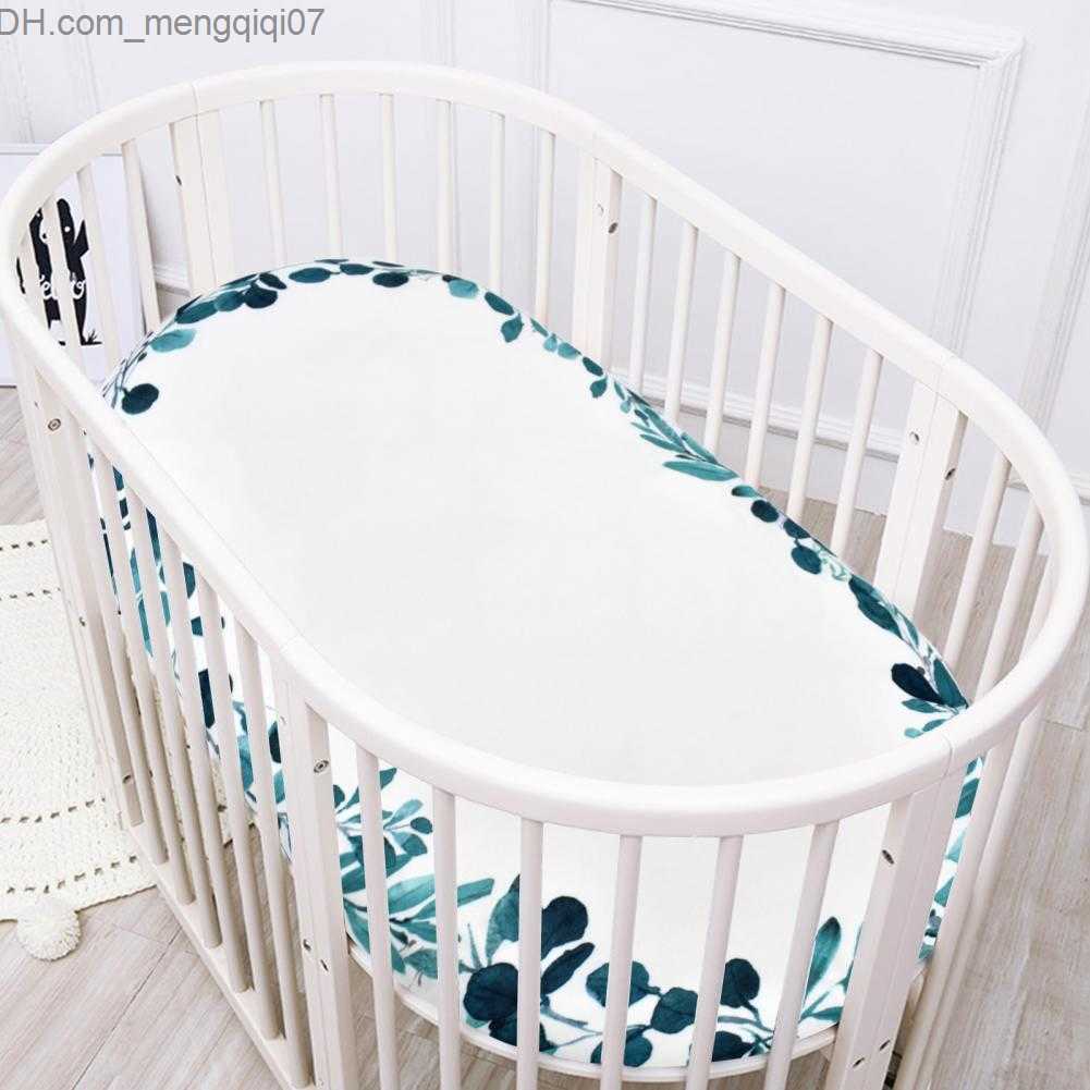 Bassinets Cradles Bassnet Mattress Cover floral pattern detachable spandex baby cradle bed sheet for baby accessories Bassnet Mattress Cover Baby Z230