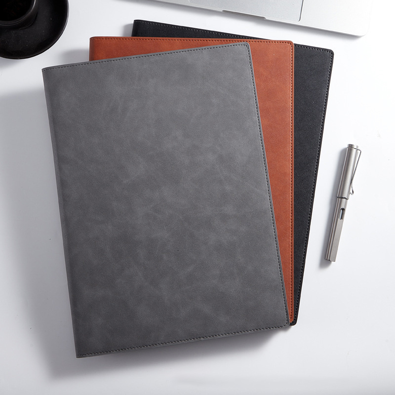 Filing Supplies A4 Folder Office Bill Storage Business Leather Official Document Sales Manager Contract Signing Book 230804
