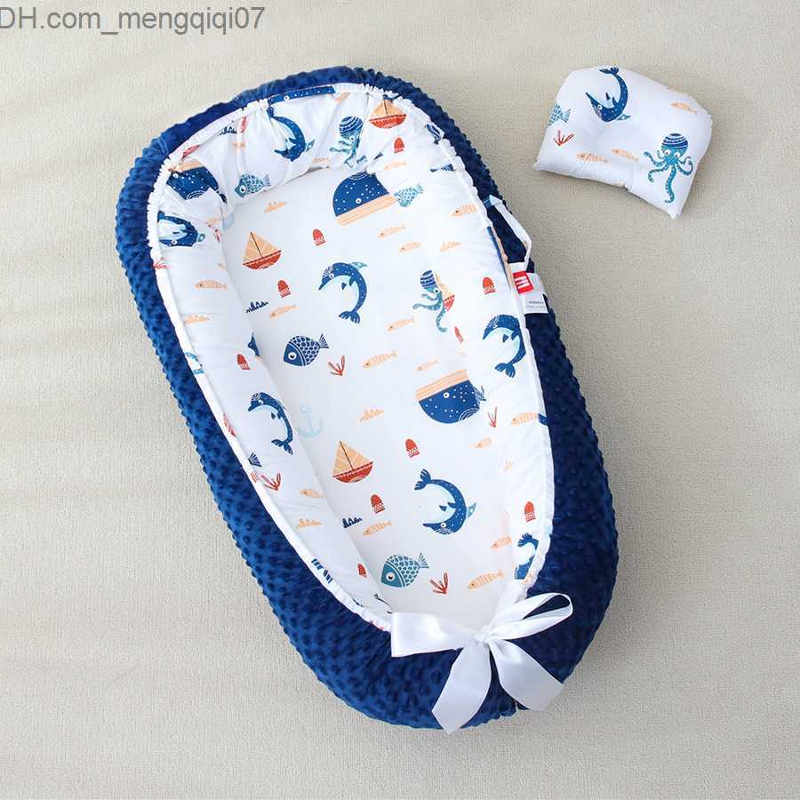 Bassinets Cradles Newborn Nest Bed 85 * 50cm Pillow Baby Portable Baby Bed Baby Cradle Bed Nursery Bassnet Travel Folding Baby Mattress Z230804