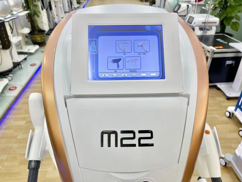 2 In1 Q Switched Nd Yag Laser IPL Machine Laser Hair Removal M22 Skin Rejuvenation Beauty Device