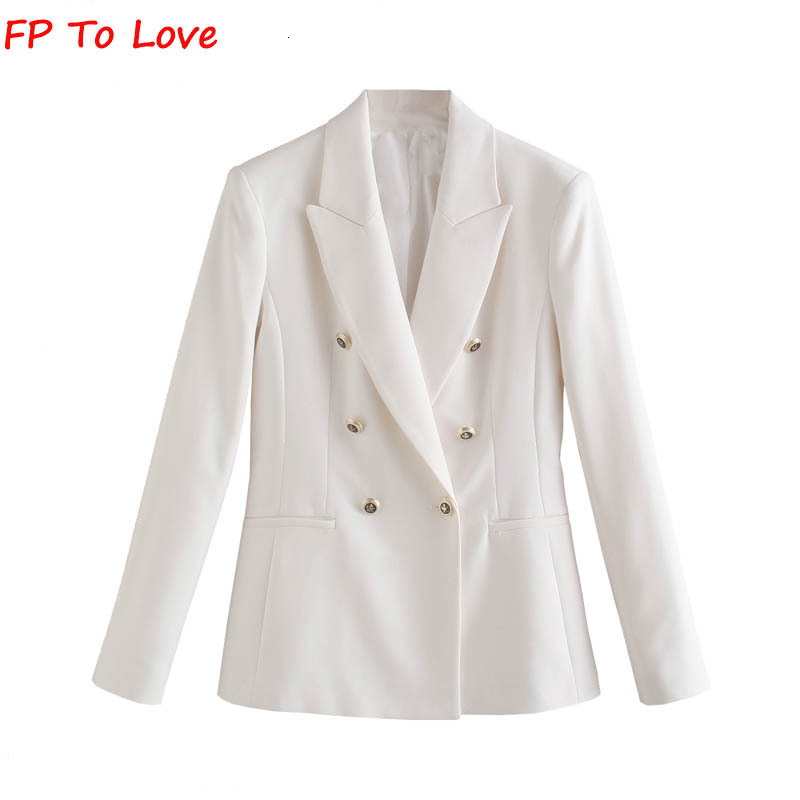 Women's Jackets PF To Love Woman Casual Blazers Pink White FW Autumn Spring Street Stylish Arrivals Straight Button Solid Outerwear 230803