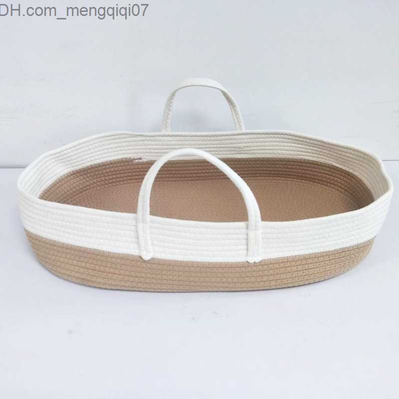 Bassinets Cradles Nordic Creative Baby Sleep Basket Portable Cotton Newborn Outdoor Sleep Bed Baby Cradle Z230804