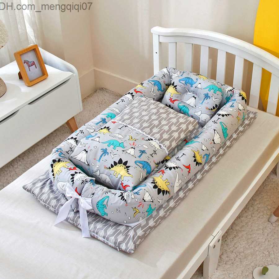 Bassinets Cradles Portable crib travel bed newborn baby cradle baby bass bed nest with pillow and quilt 3 pieces/set 90 * 50cm Z230804