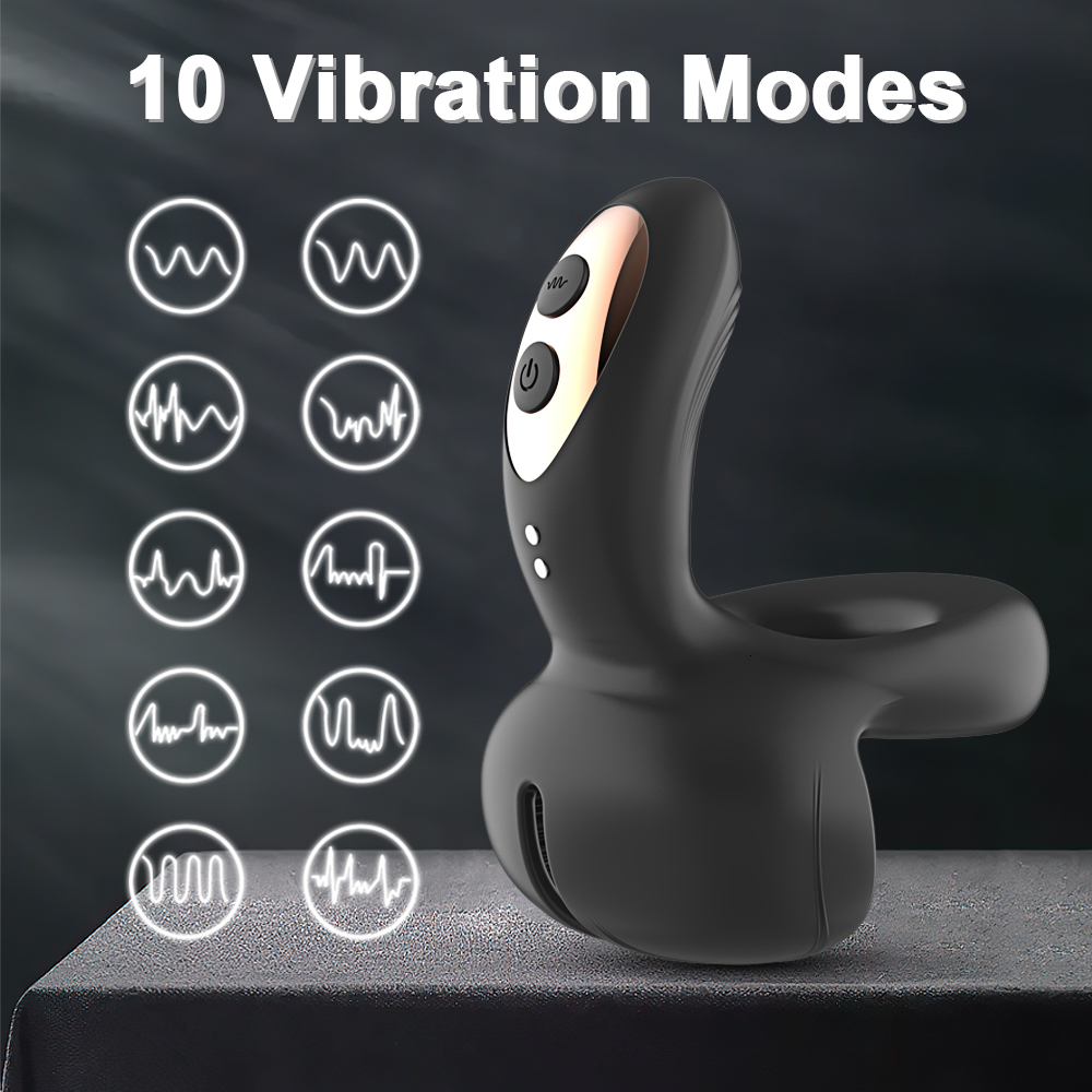 Cockrings Powerful Vibrating Cock Ring for Men Ejaculation Delay Penis Ring Clitoris Testis Stimulation Vibrator Sex Toy for Couples 230803 - view 4
