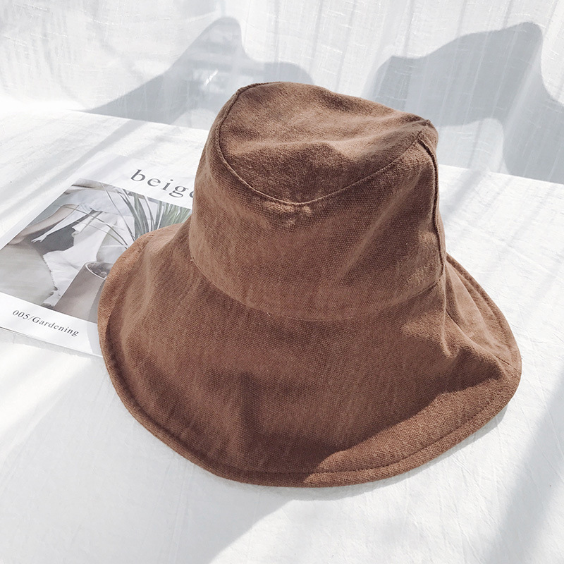 Wide Brim Hats Bucket 2023 Summer Large Sun Hat Women Outdoor Ladies Daily Foldable Beach Girls Cotton UV Protection Visor 230804