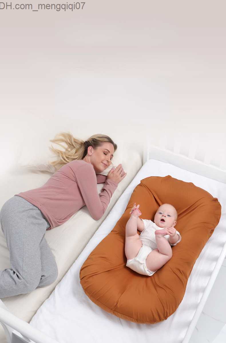 Bassinets Cradles Baby Nest Bed Folding Baby Bed Travel Game Pad Baby and Toddler Pure Cotton Cradle Washable Uterine Bionic Born Bassnet Pad Z230804