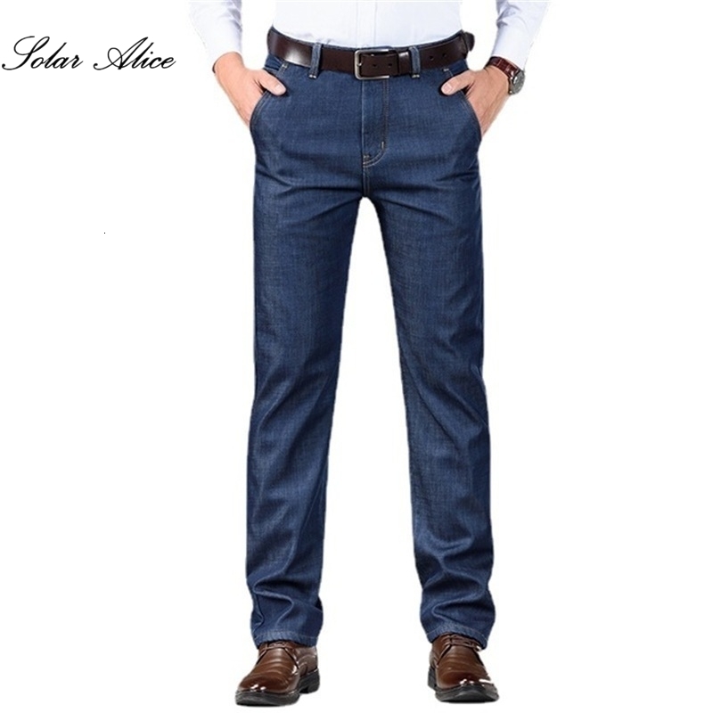 Men s Jeans Autumn And Winter High Waist Classic Drape Middle Aged Straight Loose High Quality Casual 230804