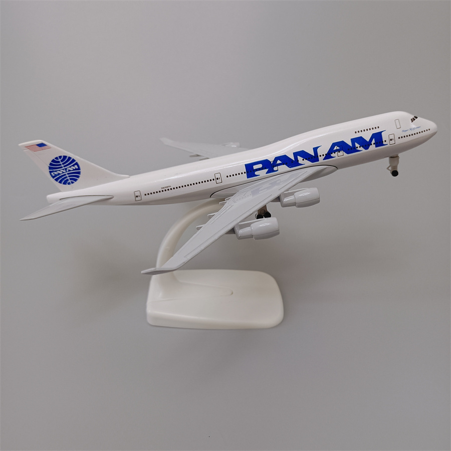 Aircraft Modle 20cm Alloy Metal USA Air Pan American World Airways PAN AM Boeing 747 B747 Diecast Airplane Model Plane Southwest KLM Aircraft 230803