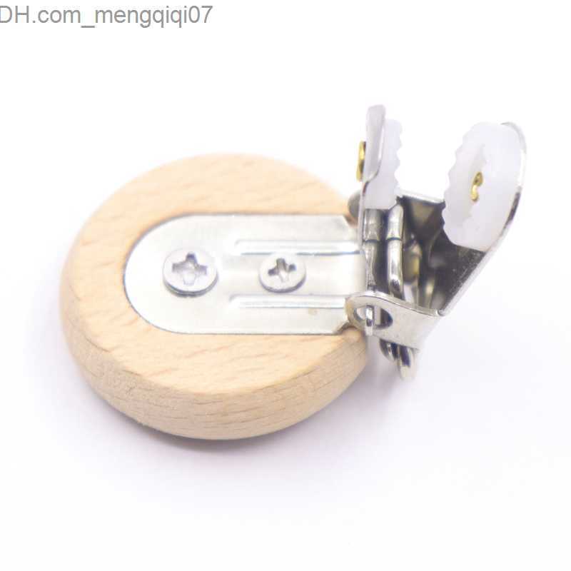 Pacifier Holders Clips# 5-piece wooden baby pacifier bracket metal clip beech baby pacifier clip chain accessories without bisphenol A wooden teeth Z2