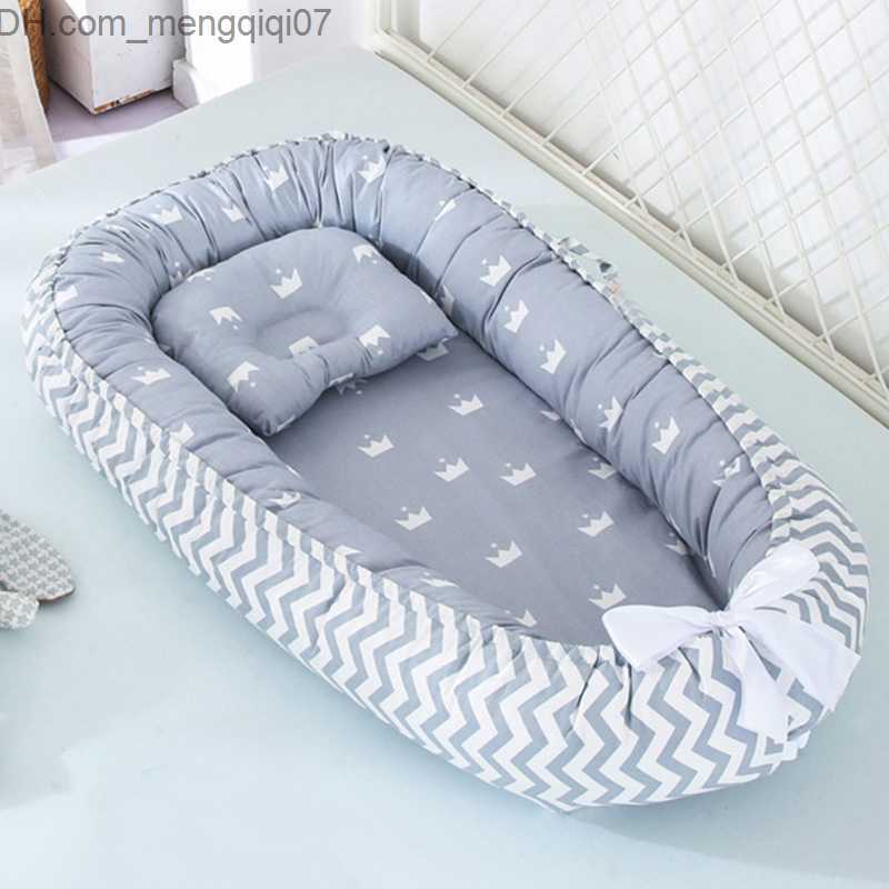 Bassinets Cradles Baby crib with pillow baby and toddler cotton cradle suitable for portable cribs and bass pads for newborns Z230804