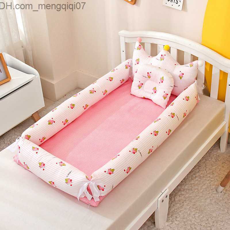 Bassinets Cradles Latest Sleeper Rest Nest Bed Baby Cradle with Blanket Newborn Nursery Baby Bed Z230804
