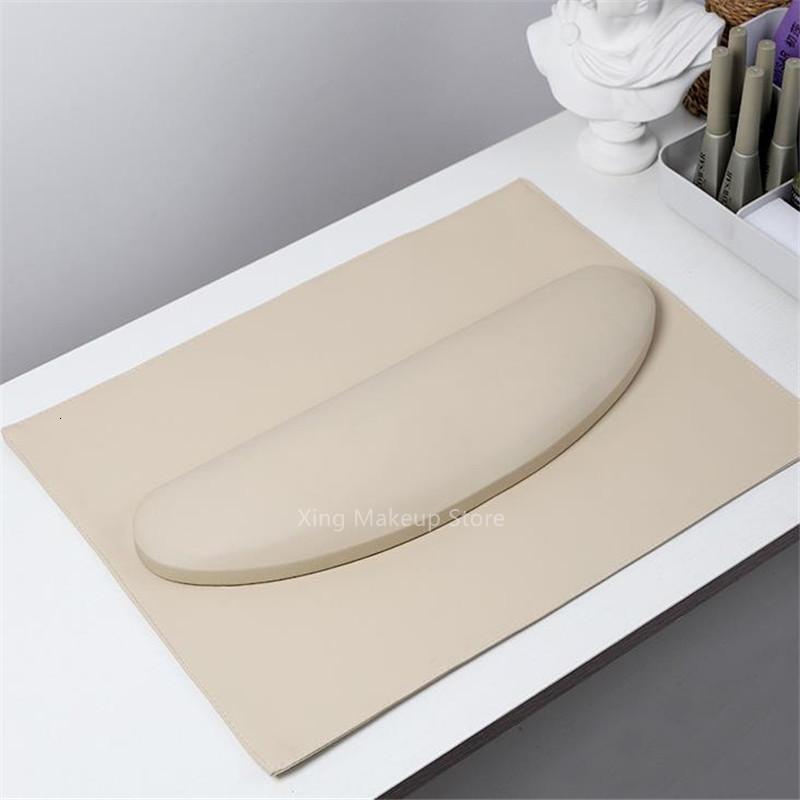 Hand Rests Simple PU Leather Curved Nail Hand Pillow Set Rest Pillow Arm Rest Cushion Holder Arm Rests Nail Art Stand Manicure Tools 4# 230804