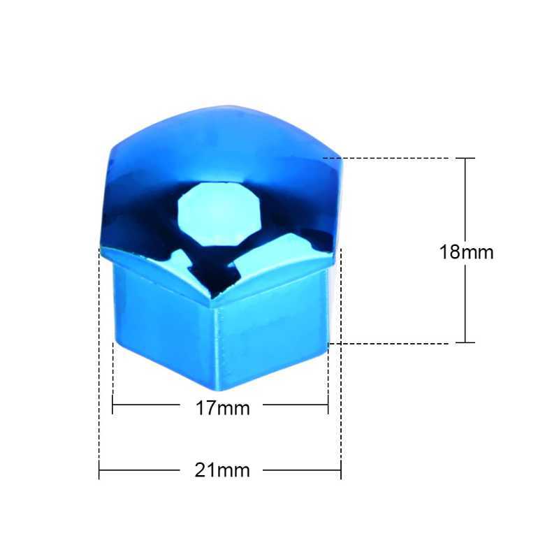 New 20Pcs 17/19/21mm Car Wheel Nut Caps Protection Covers Caps Anti-Rust Auto Hub Screw Cover Car Tyre Nut Bolt Exterior Decoration