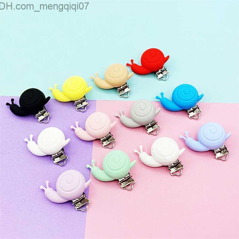 Pacifier Holders Clips# 10 baby pacifier clips snail pacifier clips dentures soothing care jewelry toy accessories bracket clips Z230804