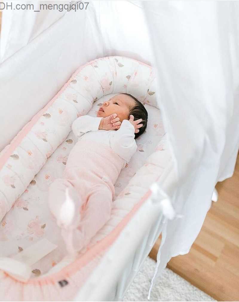 Bassinets Cradles Baby Nest Bed Baby Bed Portable Cotton Cradle Removable and Washable Newborn Travel Sleep Baby Bed Bass Protector Z230804