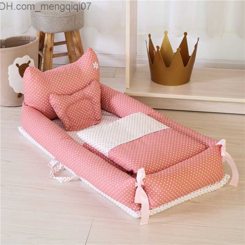 Bassinets Cradles Latest Sleeper Rest Nest Bed Baby Cradle with Blanket Newborn Nursery Baby Bed Z230804