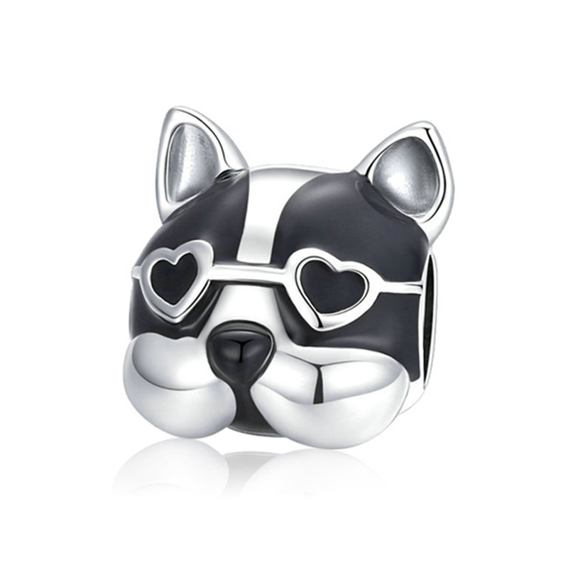 925 Silver Fit Charm 2023 New Cute Animals Panda Cat Dog Dinosaur Fashion Charms Set Pendant DIY Fine Beads Jewelry, A Special Gift for Women