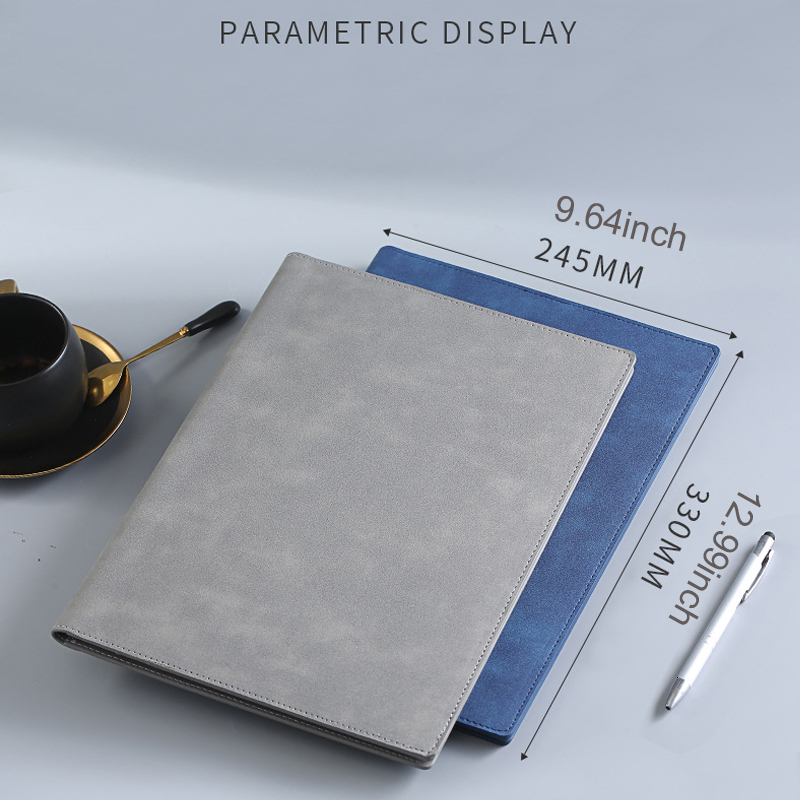 Filing Supplies 129x96in A4 Leather Business Folder Padfolio Portfolio Magnetic Clipboard Conference Folders Document filing Organizer Office 230804