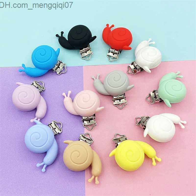 Pacifier Holders Clips# 10 baby pacifier clips snail pacifier clips dentures soothing care jewelry toy accessories bracket clips Z230804