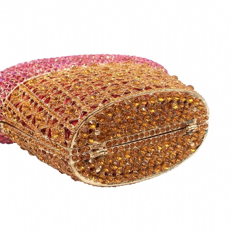 Evening Bags HIGHREAL Arrival Ice Cream Crystal Purse For Woman Clutch Cupcake Summer Holiday Bag Metal Chain Handbag 230804