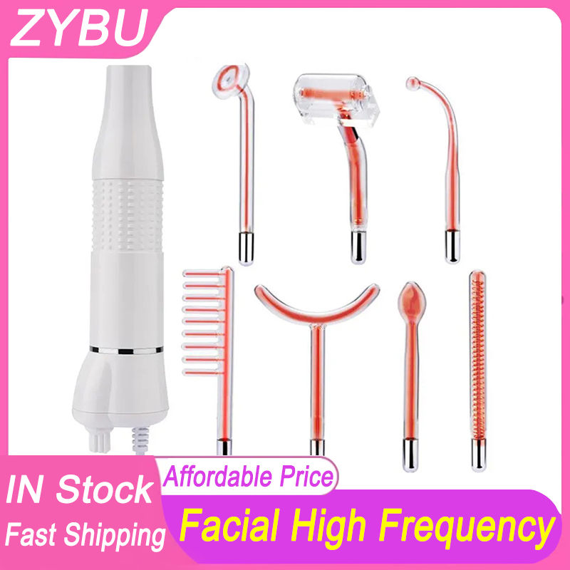 Portable High Frequency Facial Machine Electrotherapy Wand Skin Tightening Acne Spot Wrinkles Remover Treatment Puffy Eyes Beauty Skin Rejuvenation