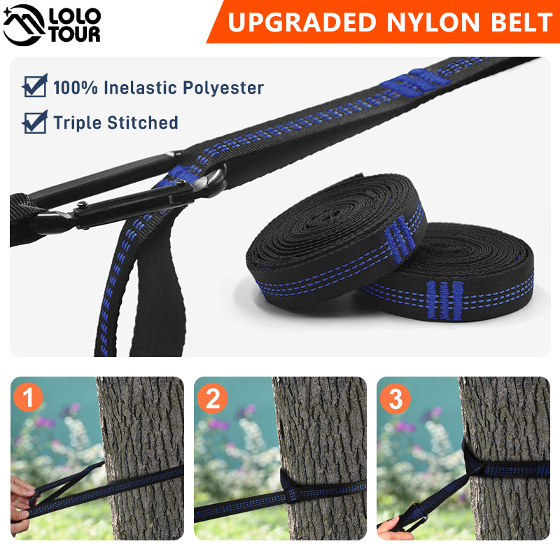 Hammocks 220x100cm Parachute Hammock 1 Person Portable Army Survival 210T Nylon Hammock for Travel Camping hiking Adventure Beach Holiday 230804