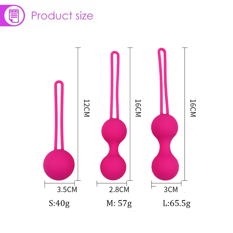 EggsBullets 3pcsSet Safe Silicone Ball Exerciser Pelvic Floor Muscle Trainer Perinee Tighten Sex Toys for Women Vaginal Geisha 230804