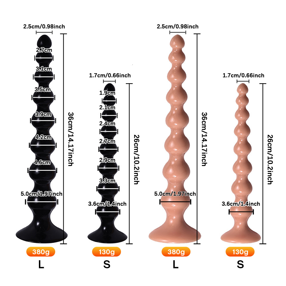 Anal Toys Large Beads Plugs Long Balls Butt Plug Adult Sex For Women Men Gay Anus Masturbator Expander Buttplug Dilatador 230804