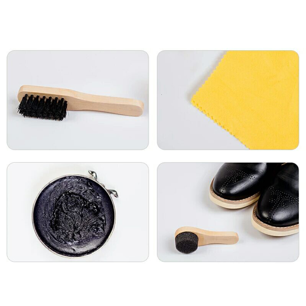 Shoe Parts Accessories Fathers Day Boots With Case Care Brushes Household Portable Travel Sponge Birthday Sneakers Polish Kit Cleaning Tool 230804