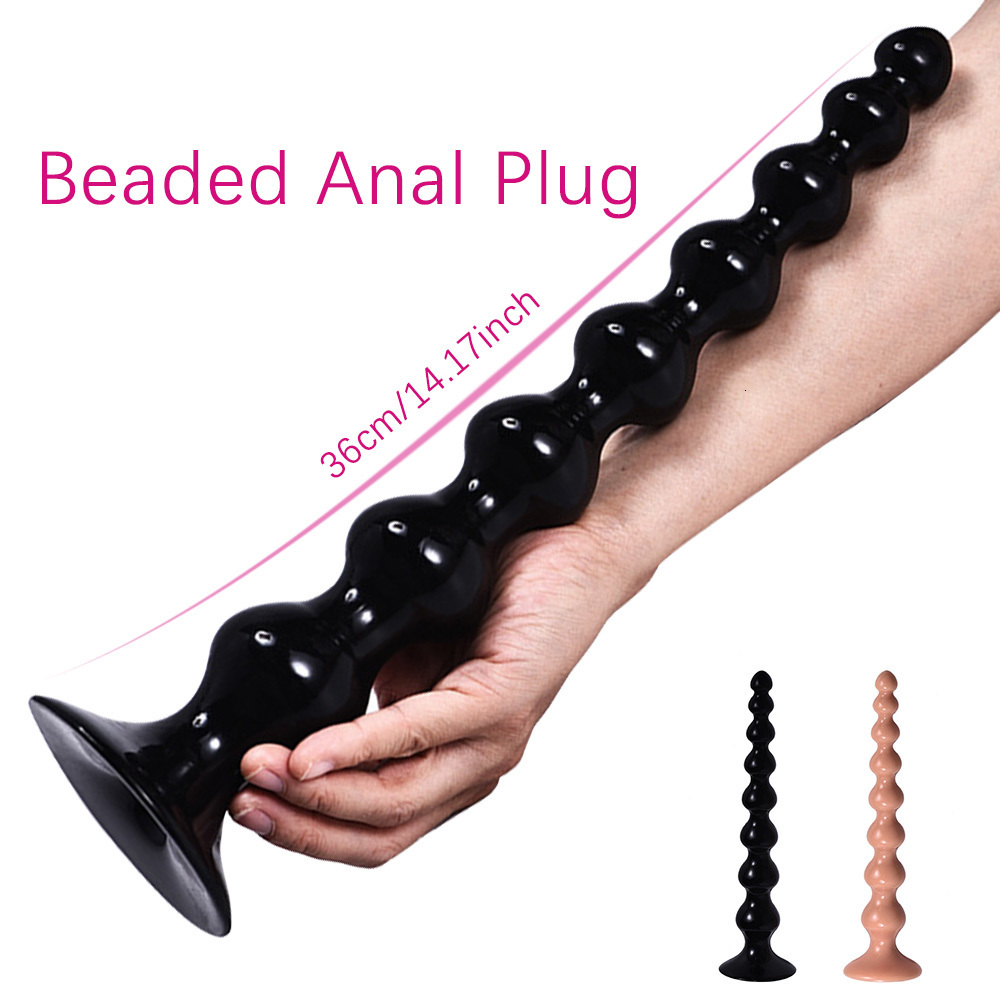Anal Toys Large Beads Plugs Long Balls Butt Plug Adult Sex For Women Men Gay Anus Masturbator Expander Buttplug Dilatador 230804