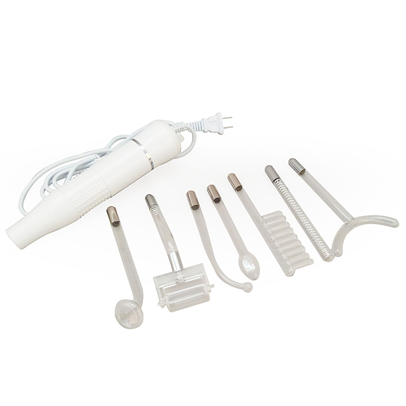 Portable Beauty Infrared Device High Frequency Facial Machine Skin Spot Acne Remover Skin Rejuvenation Electrotherapy 7 Electrodes Glass Tubes