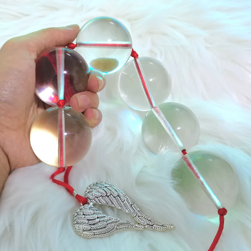 Anal Toys Super big glass ball 40mm 50mm anal plug beads vagina training vaginal smart sex toys for Gay Women Men 230804