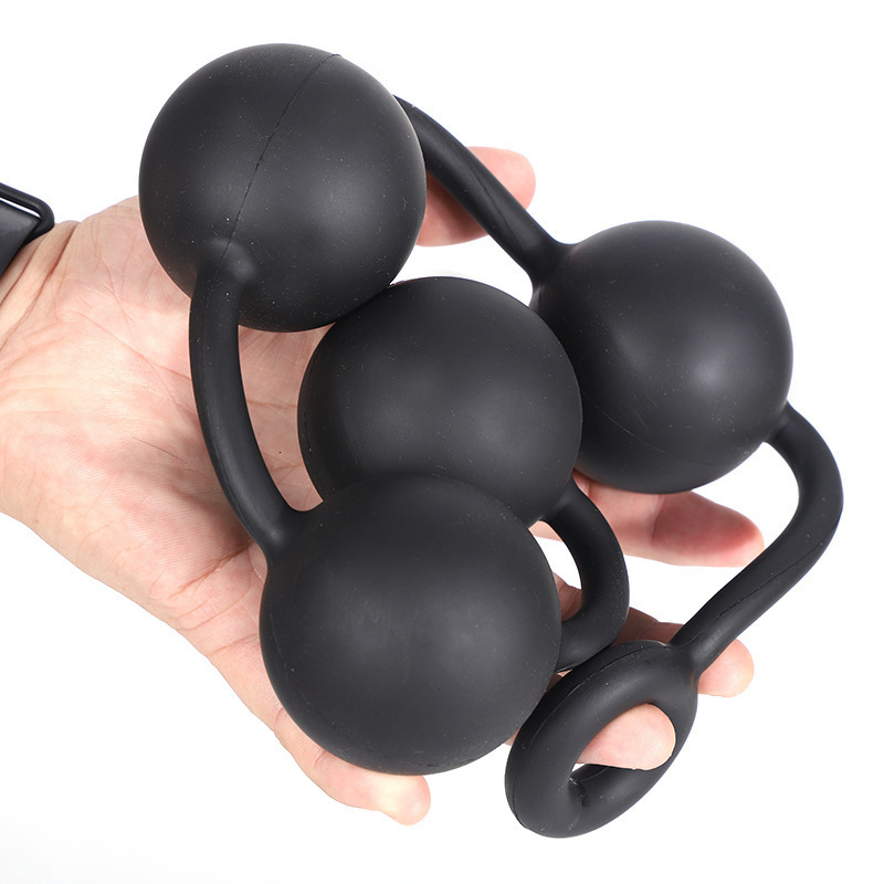 Anal Toys Super big 6 CM Beads Chain Plug Play Pull Ring Ball 4 Sizes Masturbation Prostate Sex For Woman Men Products 230804