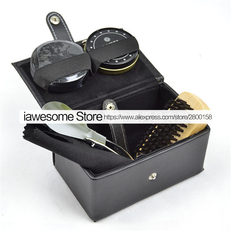 Shoe Kit for Boots & Sneakers Professional Cleaning Set with Polish Brush, Horn Shine Tool, Leather Care - 2024