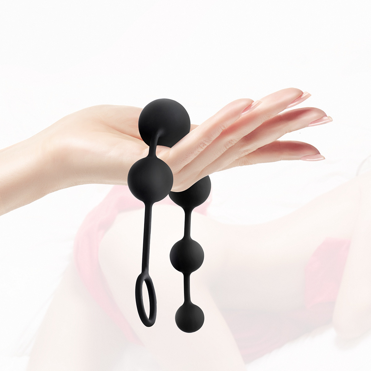 Anal Toys Bead Silicone Butt Vaginal Plug Ring for Men Women Chain with 6 Balls Adults Erotic Sex Prostate Massage 230804