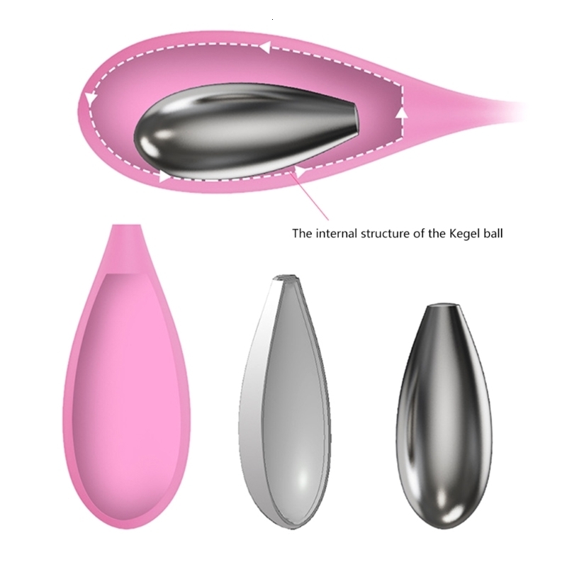 EggsBullets 6pcs Kegel Balls Weighted Exerciser Set Silicone Ben Wa Beads Beginner Kegal Weights E1YC 230804