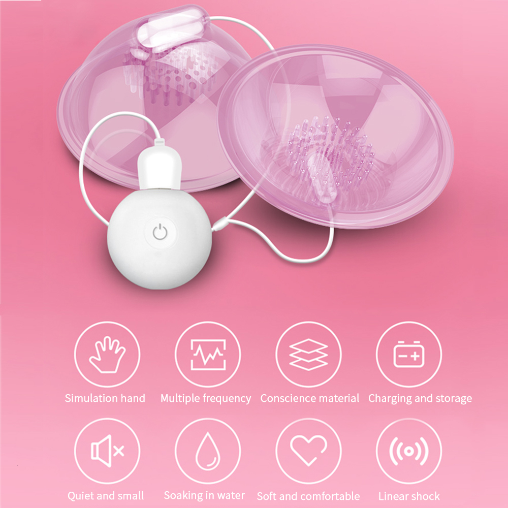 Adult Toys Nipple Sucker Breastfed Sex Toy for Women Vibrating Bullet Pump Vibrator Suction Cup Breast Stimulator 230804